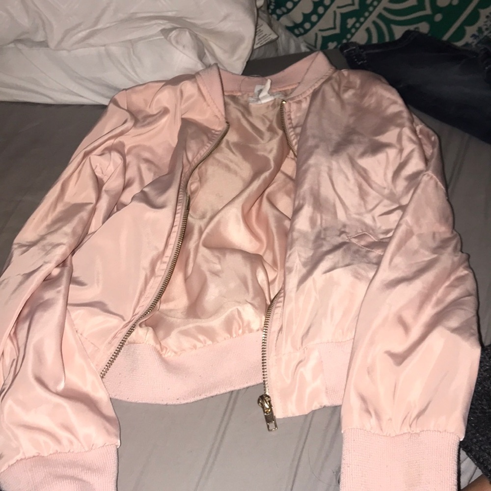 Pink bomber jacket kids
